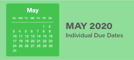 May 2020 Individual Due Dates