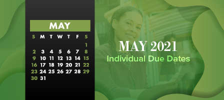 May 2021 Individual Due Dates