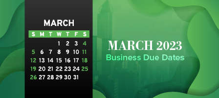 March 2023 Business Due Dates | Rukosky Wapner and Presley LLC