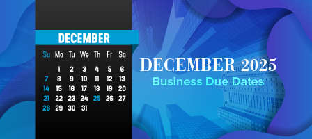 December 2025 Business Due Dates