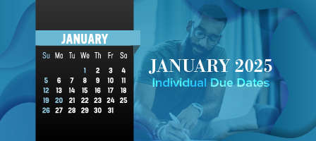 January 2025  Individual Due Dates