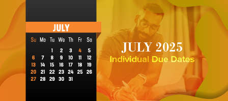 July 2025 Individual Due Dates