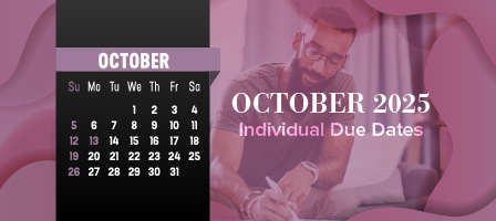 October 2025 Individual Due Dates