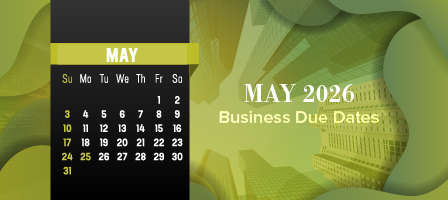 May 2026 Business Due Dates