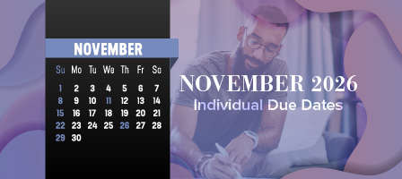 November 2026 Individual Due Dates
