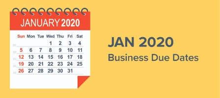January 2020 Business Due Dates