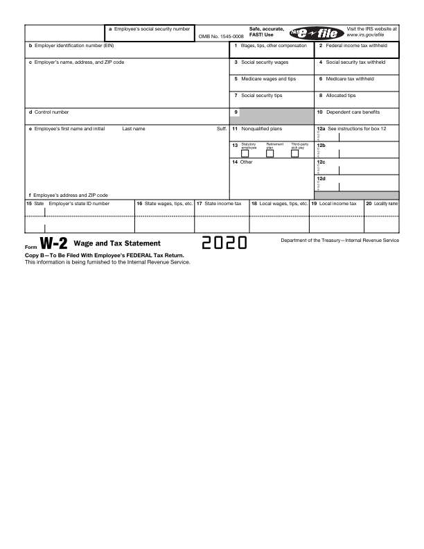 W2 Form 2022 Printable